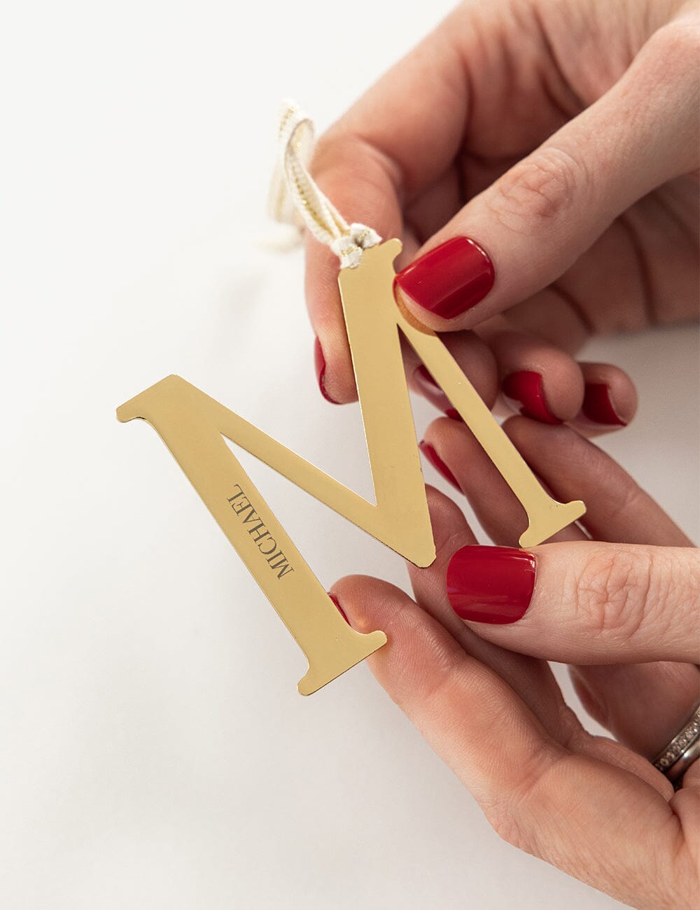 M - Fine Enamel Alphabet Ornament