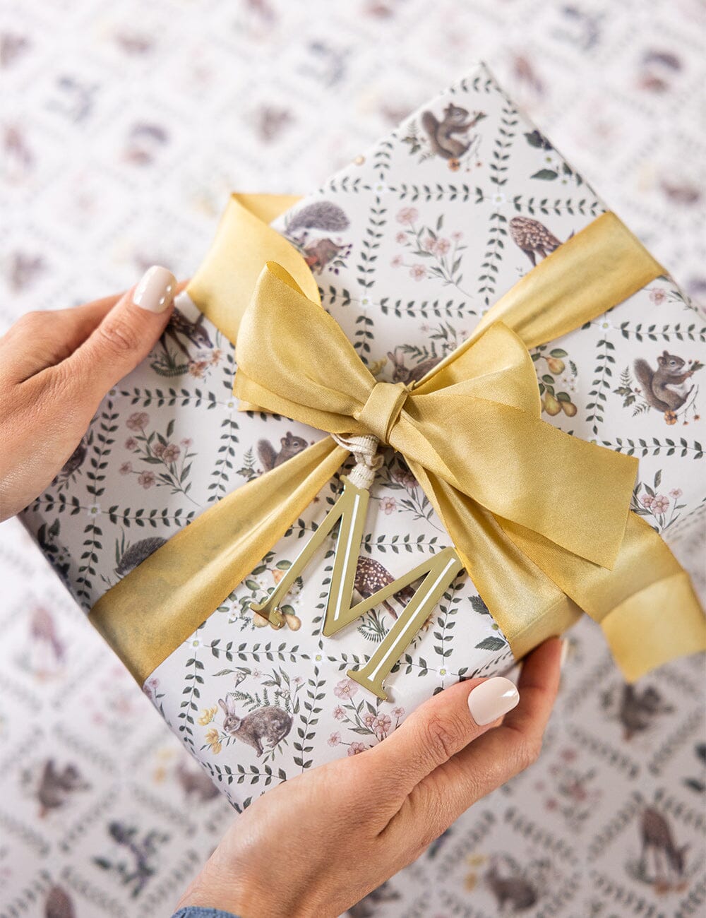 M - Fine Enamel Alphabet Ornament