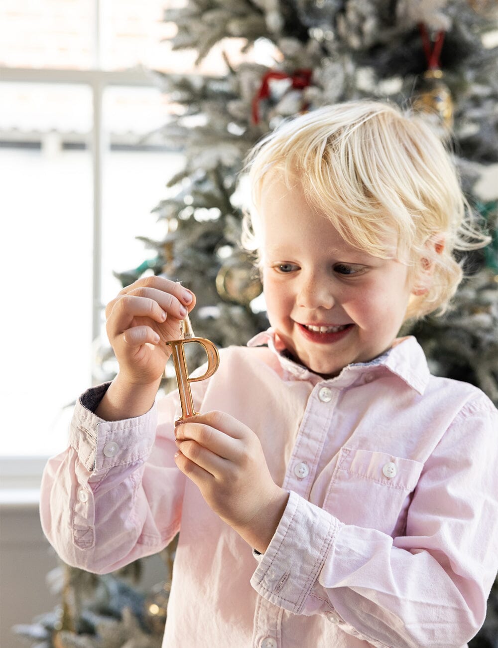 P - Fine Enamel Alphabet Ornament