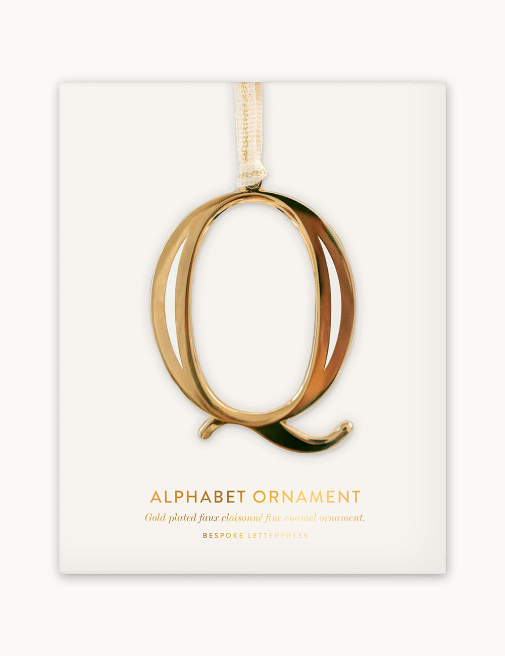 Q - Fine Enamel Alphabet Ornament