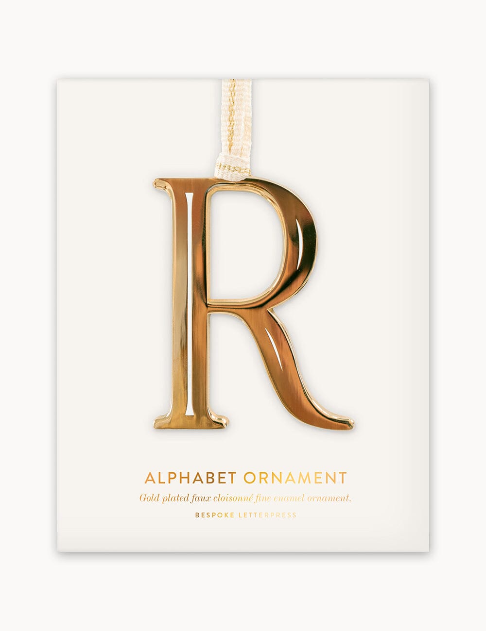 R - Fine Enamel Alphabet Ornament