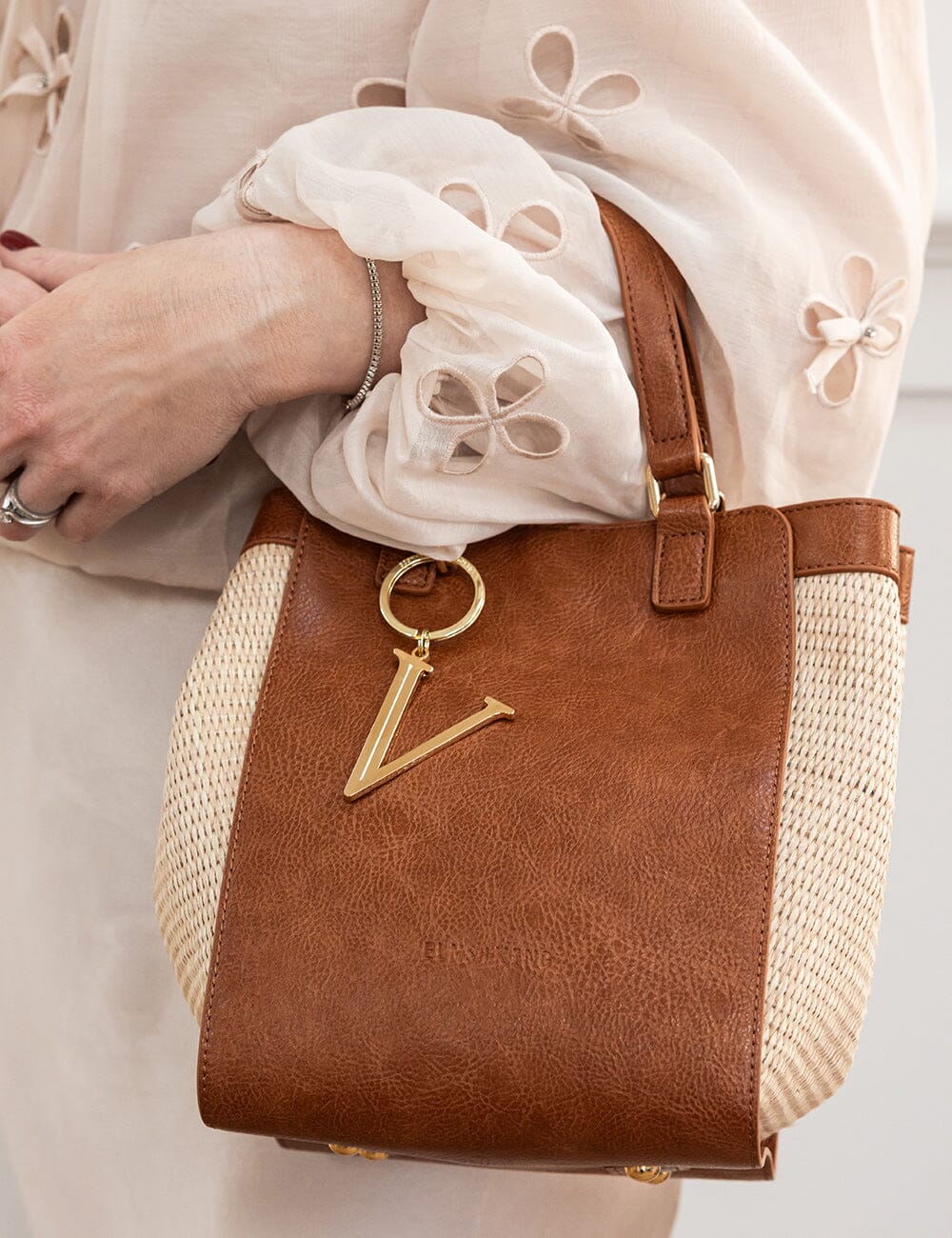 V - Fine Enamel Alphabet Ornament