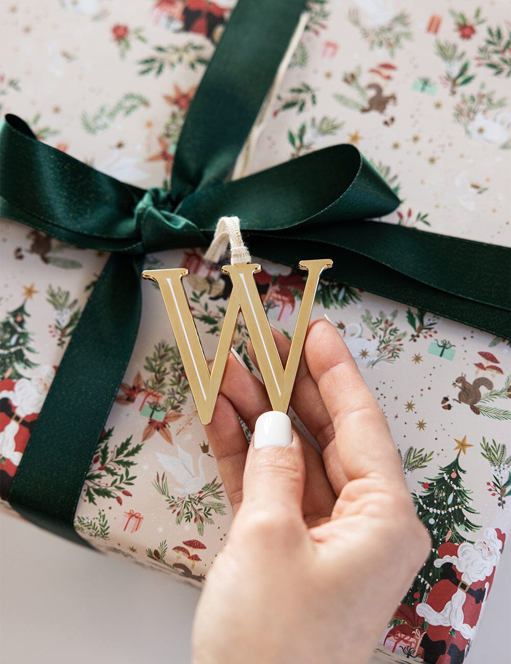 W - Fine Enamel Alphabet Ornament