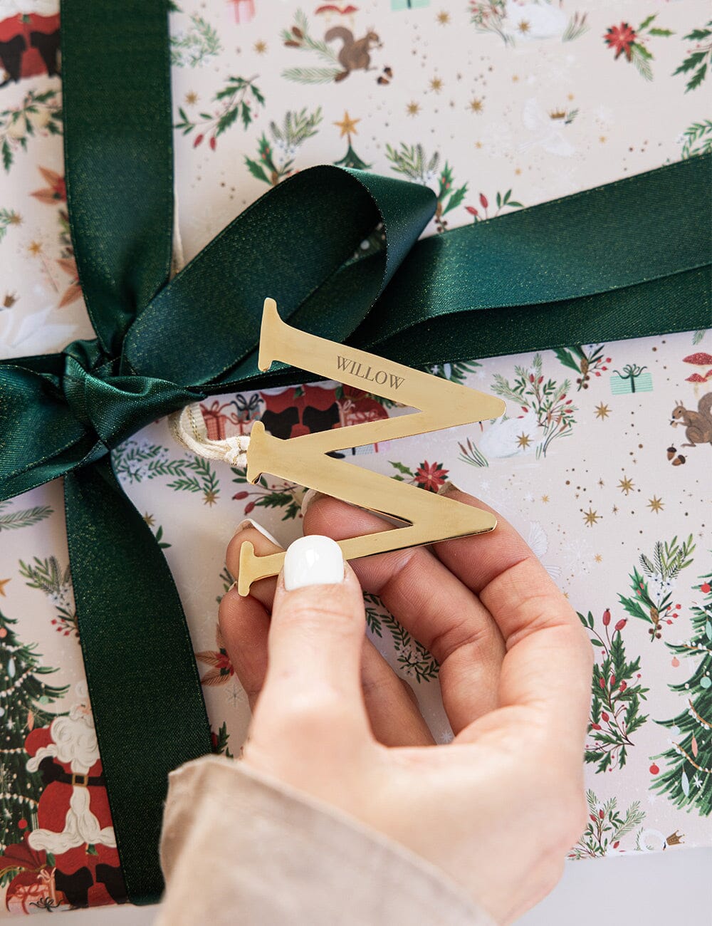 W - Fine Enamel Alphabet Ornament