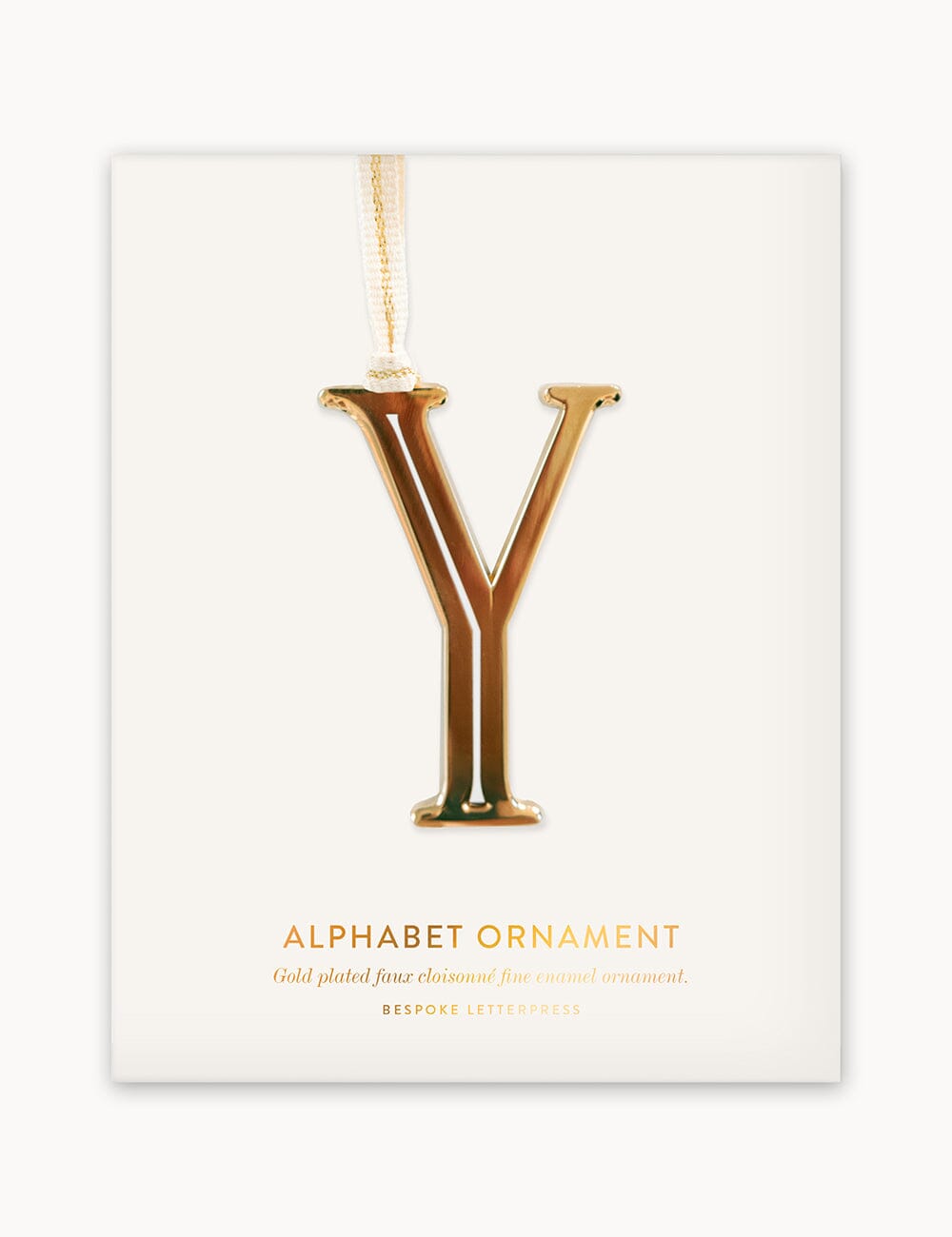 Y - Fine Enamel Alphabet Ornament