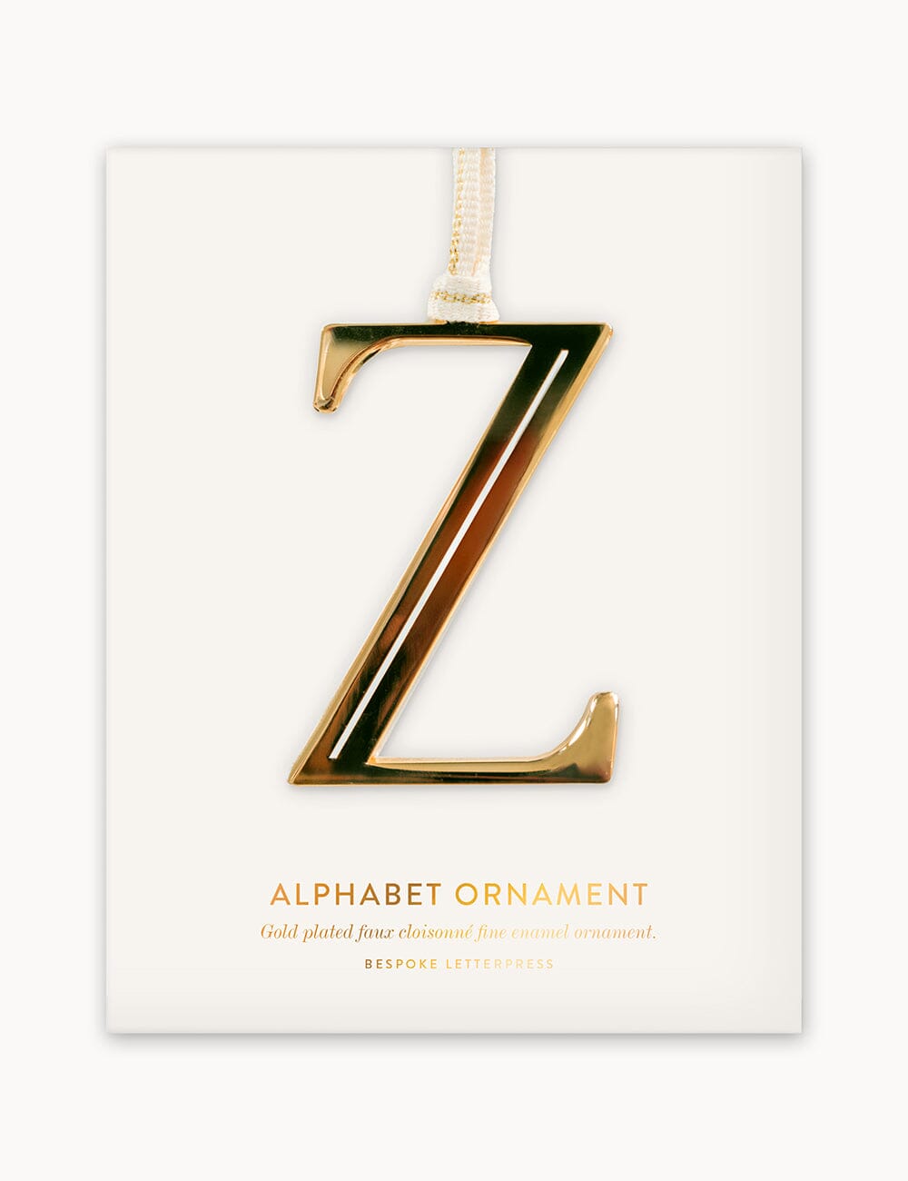 Z - Fine Enamel Alphabet Ornament