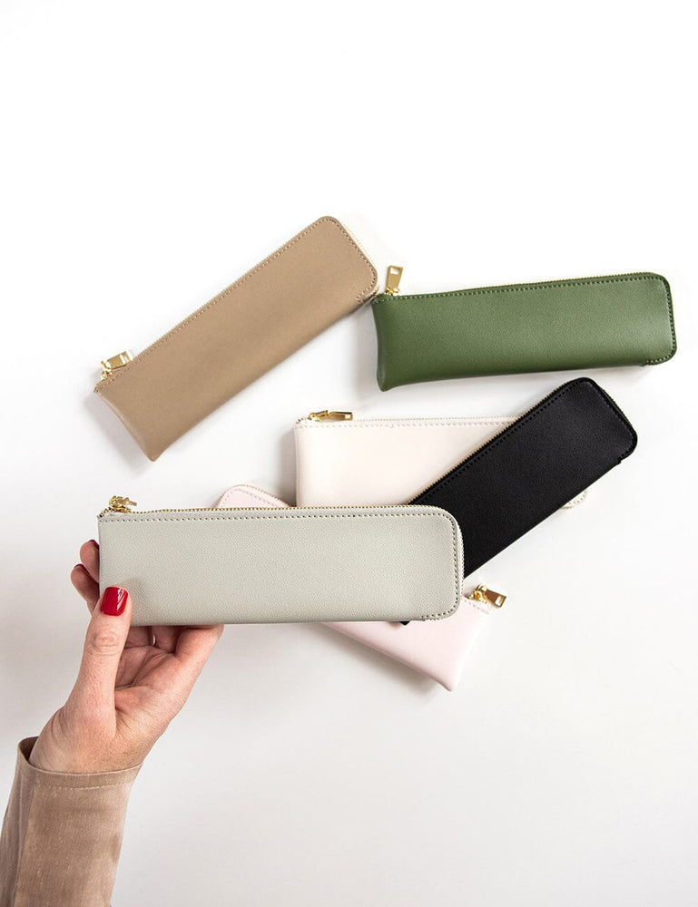 Pencil Case Slim - Smoke Pencil Case Bespoke Letterpress 