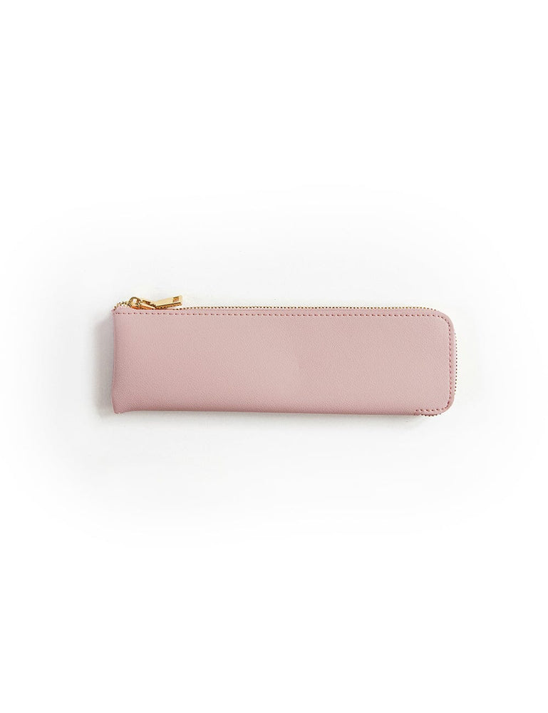Pencil Case Slim - Pink Pencil Case Bespoke Letterpress 