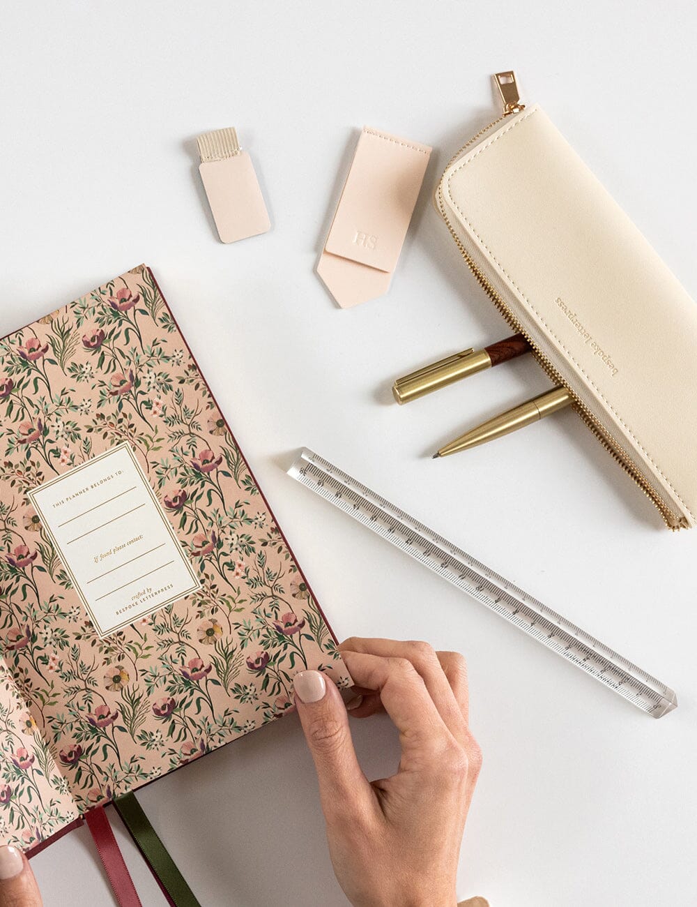 Pencil Case Slim - Ivory