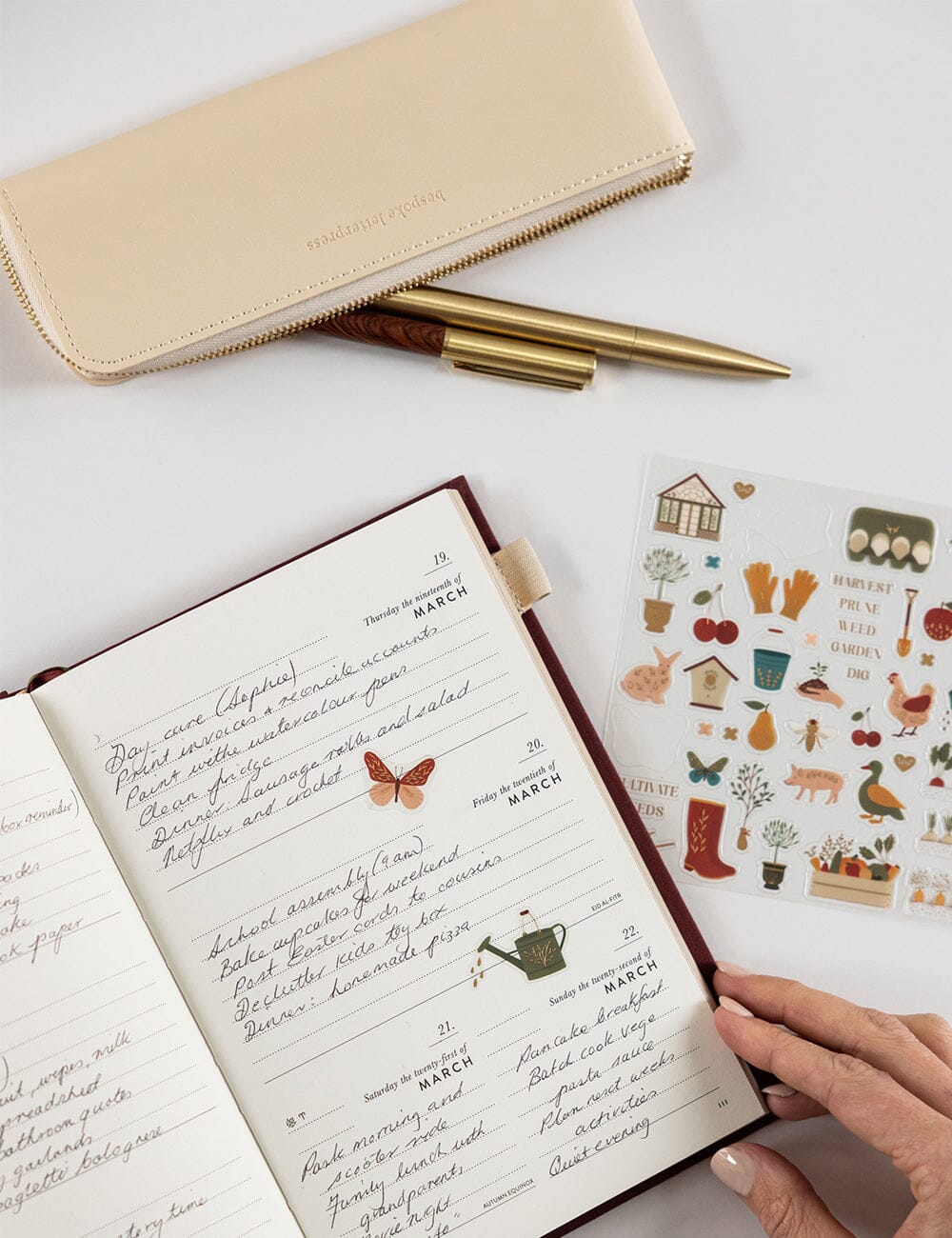 Pencil Case Slim - Ivory