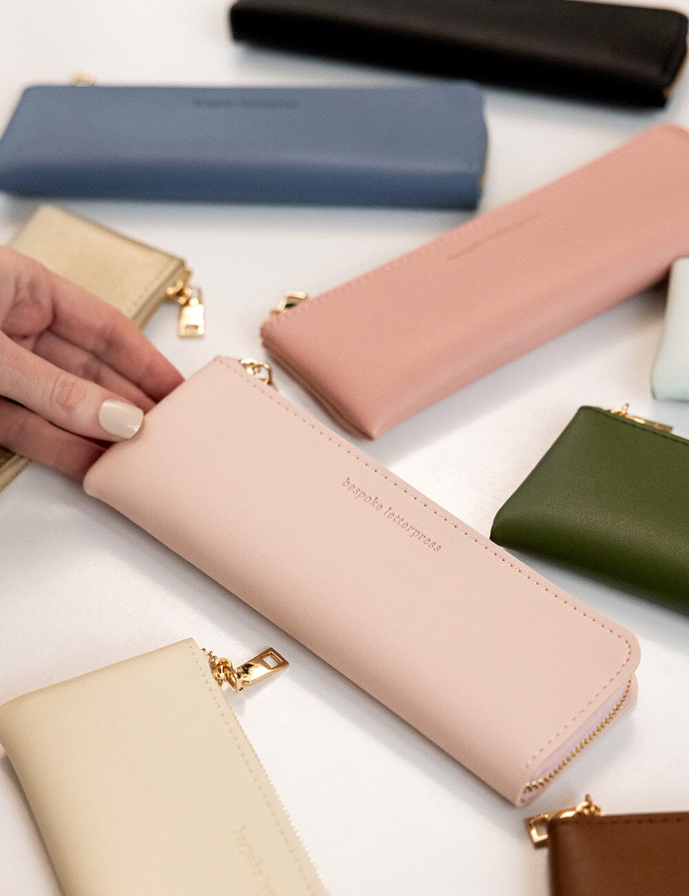 Pencil Case Slim - Pale Pink