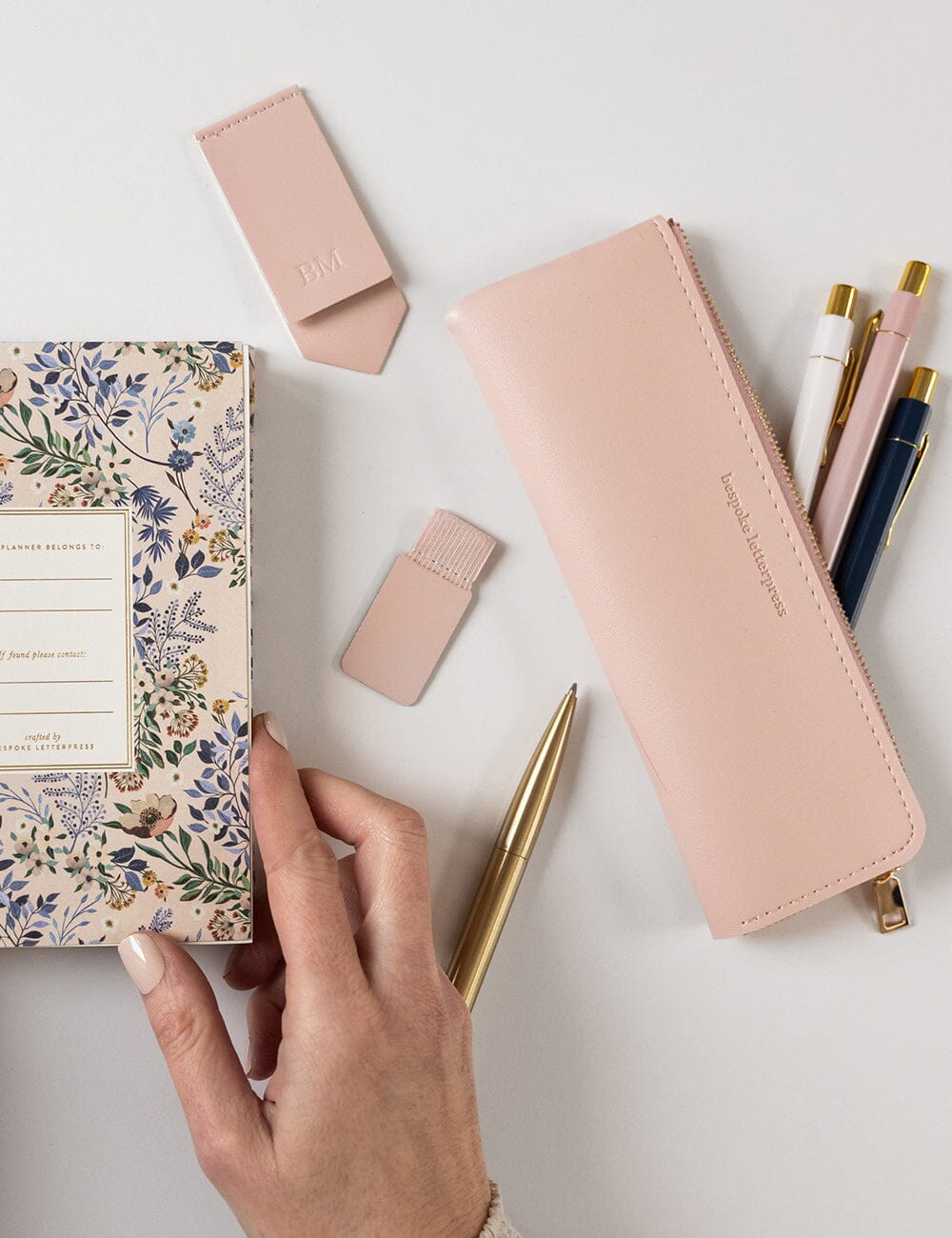 Pencil Case Slim - Pale Pink