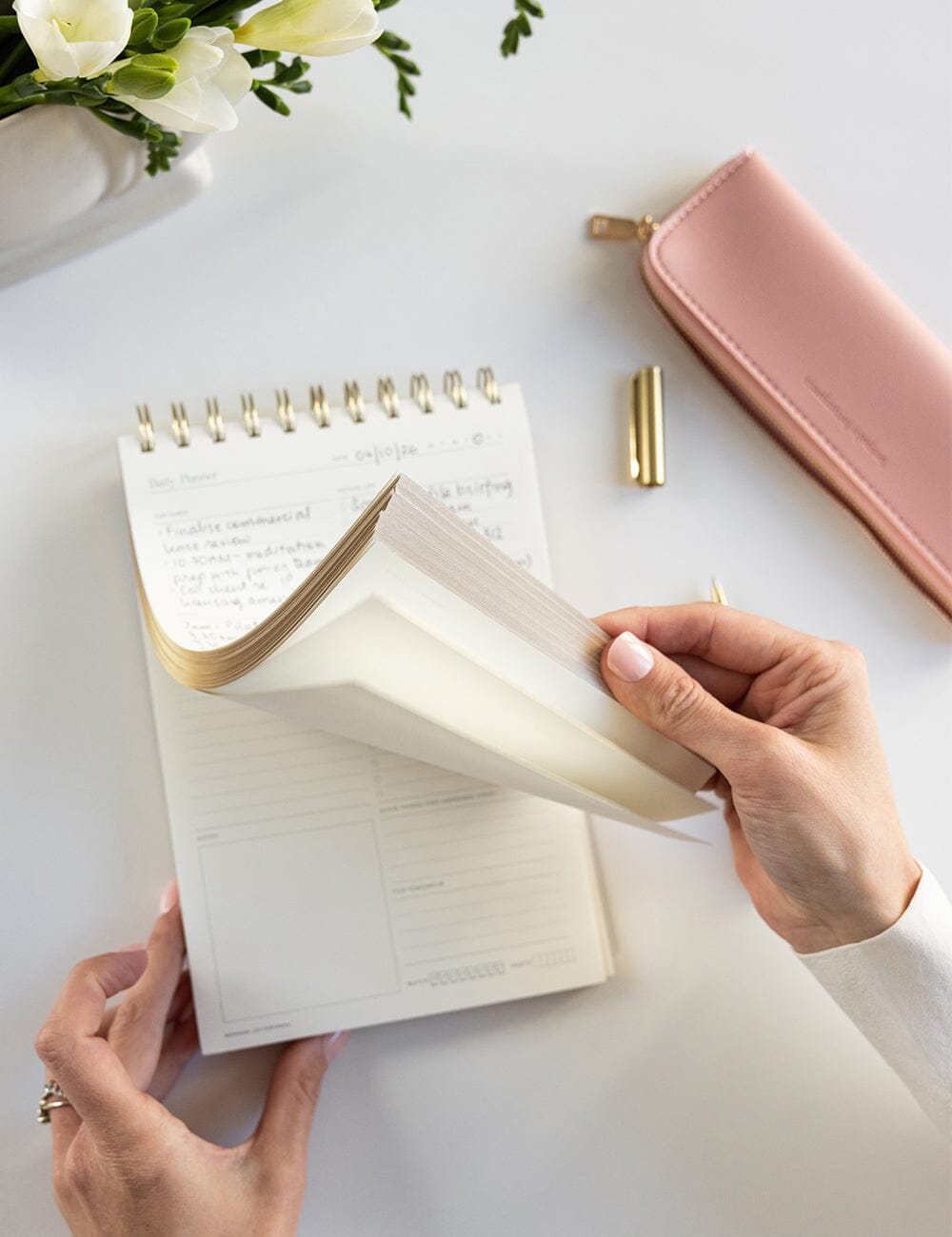 Pencil Case Slim - Tea Rose