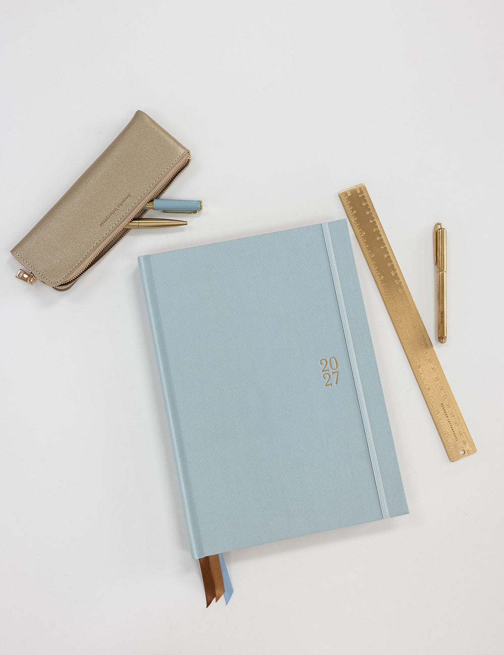 Pencil Case Slim - Gold