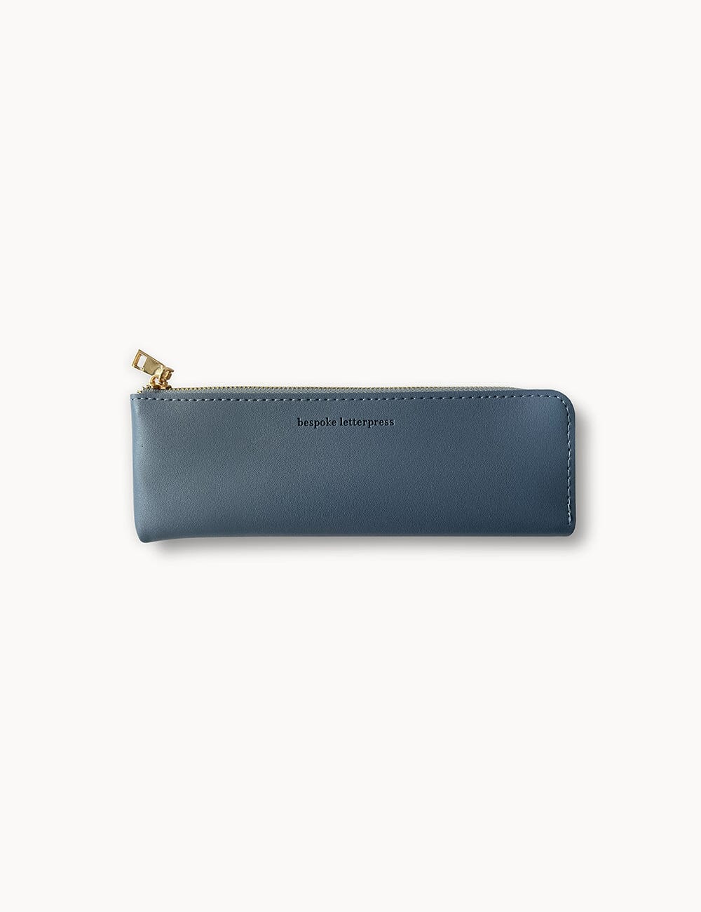 Pencil Case Slim - Denim Pencil Case Bespoke Letterpress 