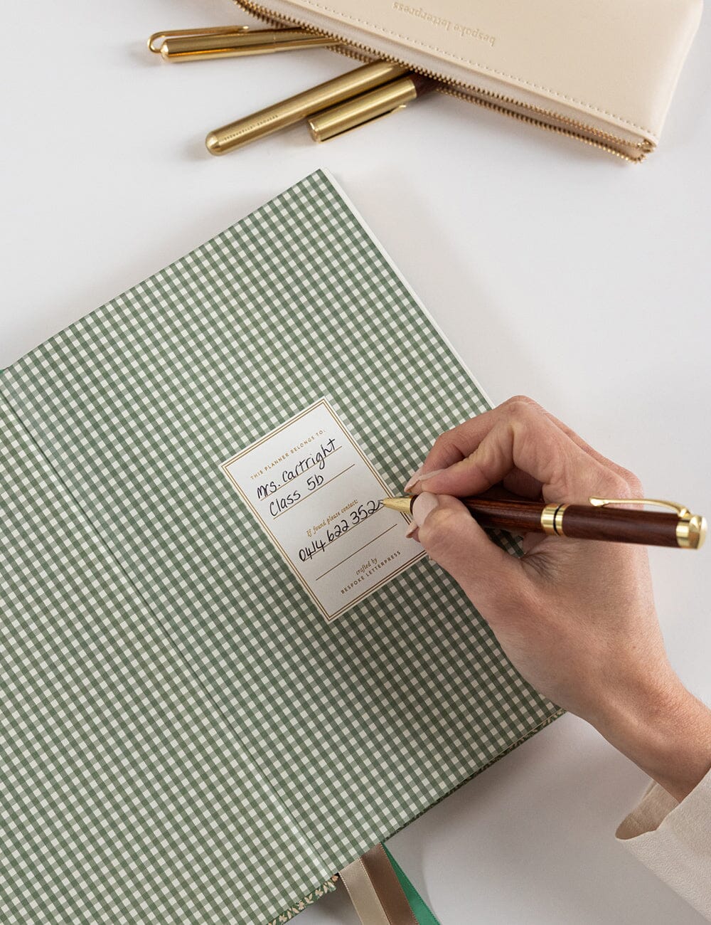 Classic Wood & Gold Ballpoint Pen (Boxed)