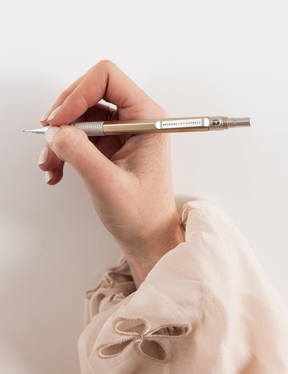 Bespoke Mechanical 0.5mm Pencil Gold Pens Bespoke Letterpress 