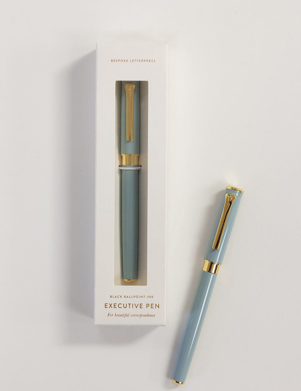 Duchess Blue Executive Gel Ink Pen (Boxed) Pens Bespoke Letterpress 