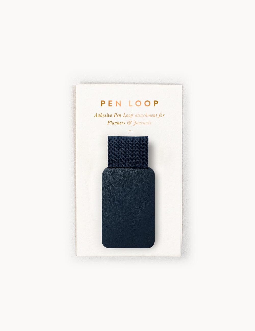 Adhesive Rectangle Pen Loop - Navy