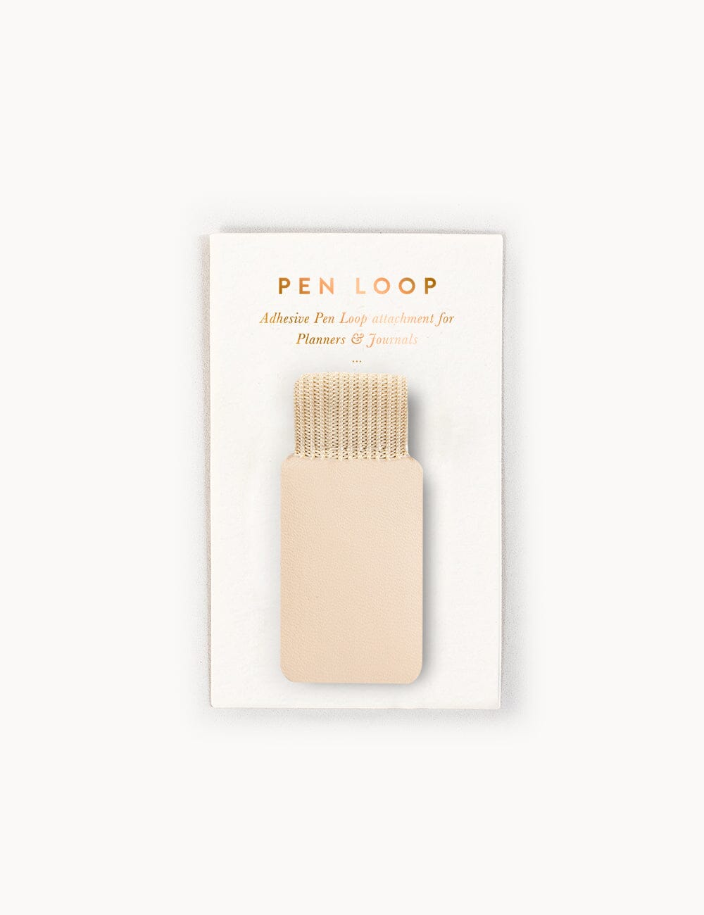 Adhesive Rectangle Pen Loop - Ivory