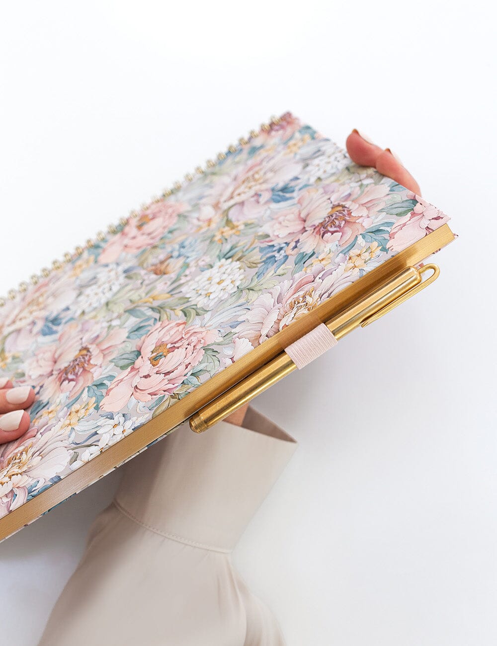 Adhesive Rectangle Pen Loop - Pale Pink