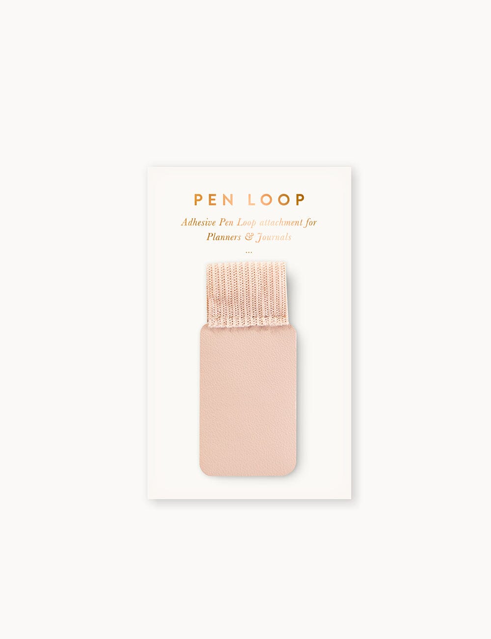 Adhesive Rectangle Pen Loop - Pale Pink