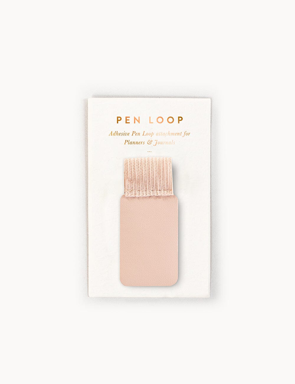 Adhesive Rectangle Pen Loop - Pale Pink