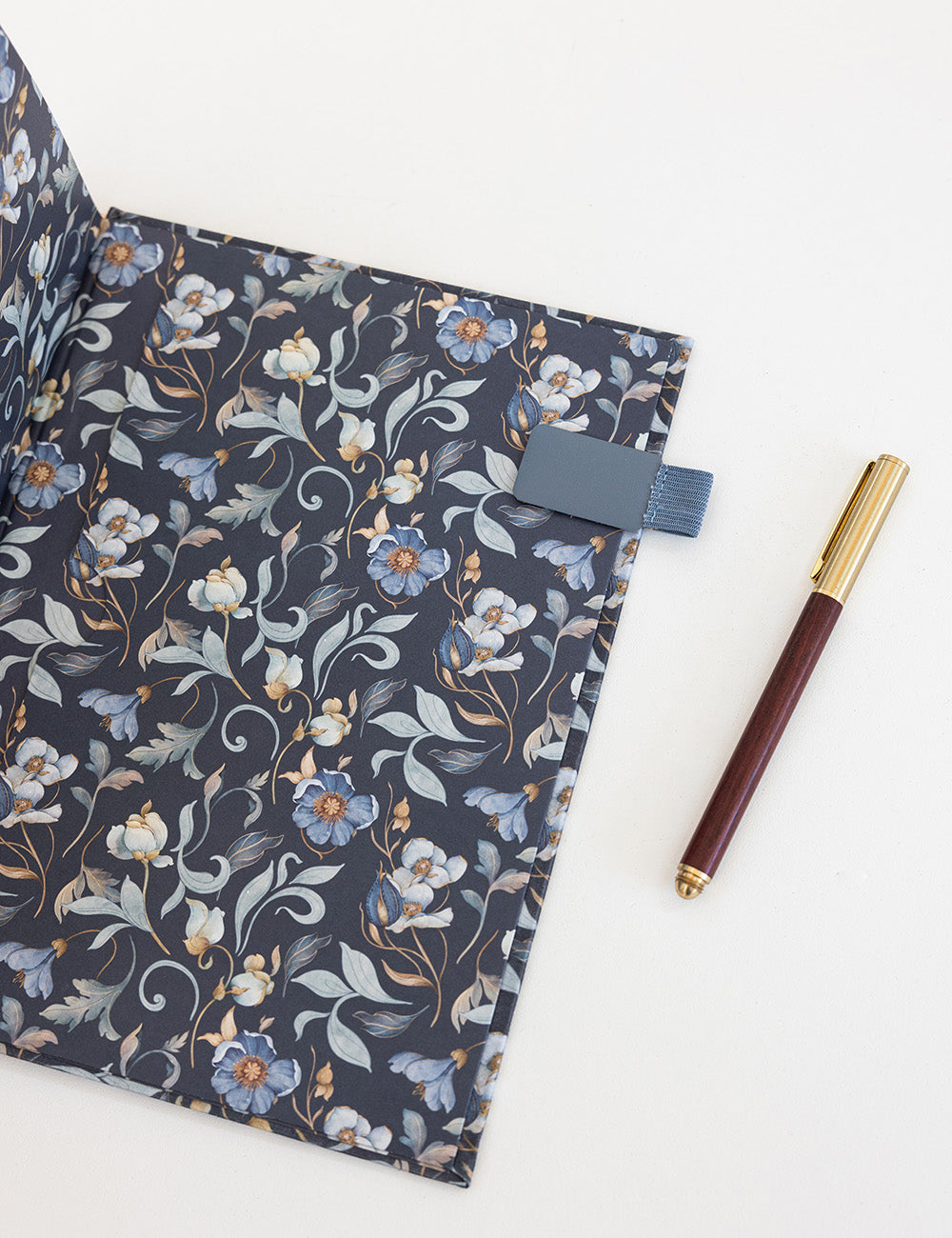 Adhesive Rectangle Pen Loop - Denim Blue