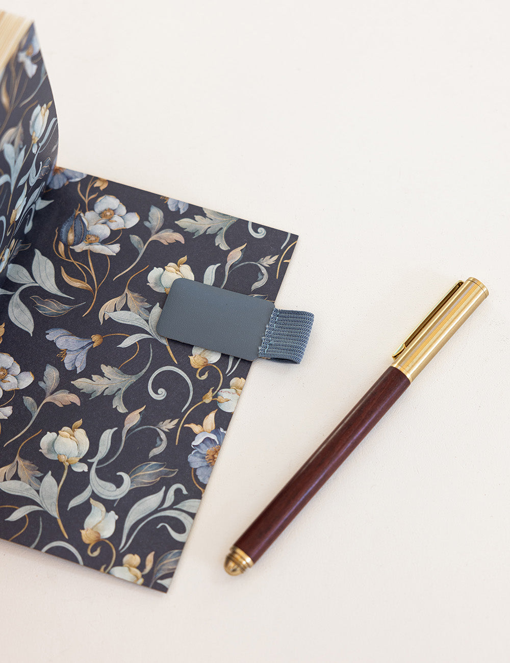 Adhesive Rectangle Pen Loop - Denim Blue