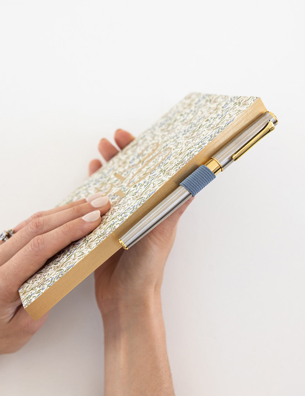 Adhesive Rectangle Pen Loop - Denim Blue