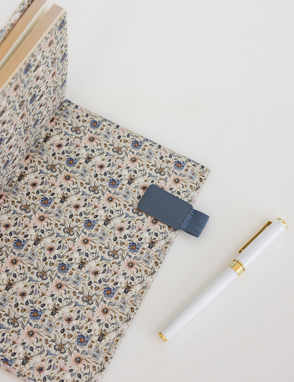 Adhesive Rectangle Pen Loop - Denim Blue
