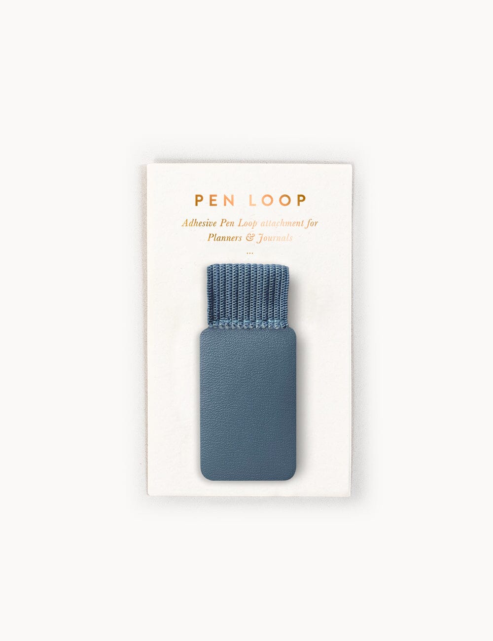 Adhesive Rectangle Pen Loop - Denim Blue