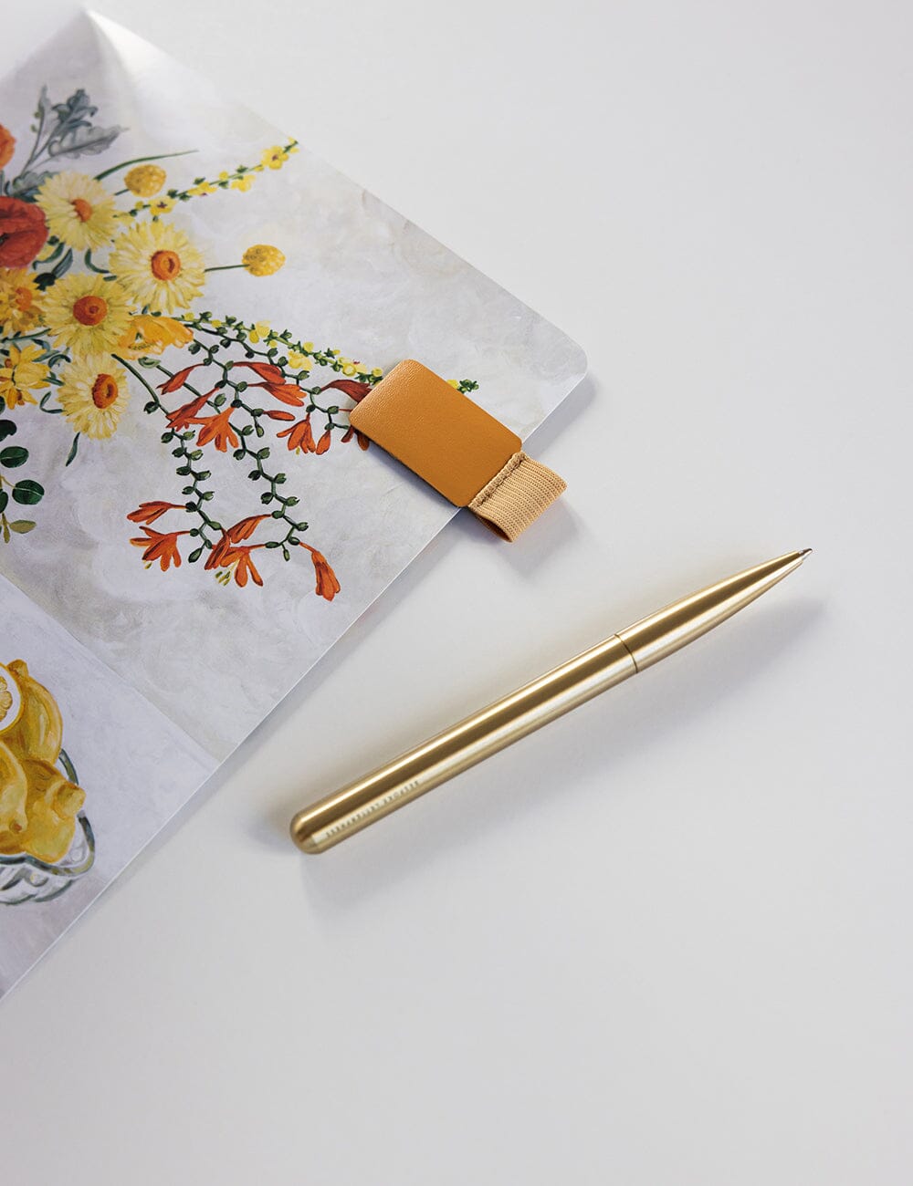 Adhesive Rectangle Pen Loop - Mustard
