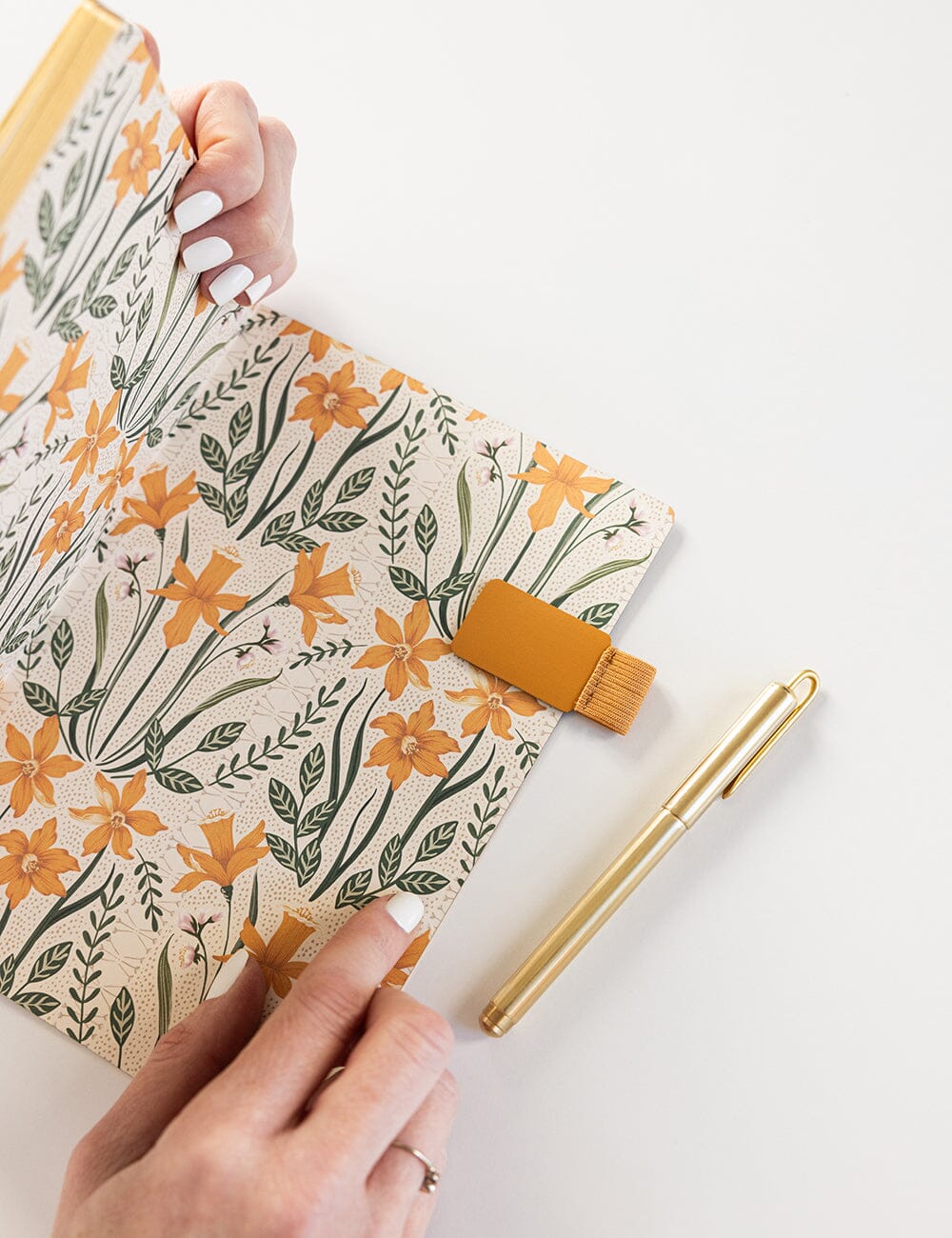 Adhesive Rectangle Pen Loop - Mustard