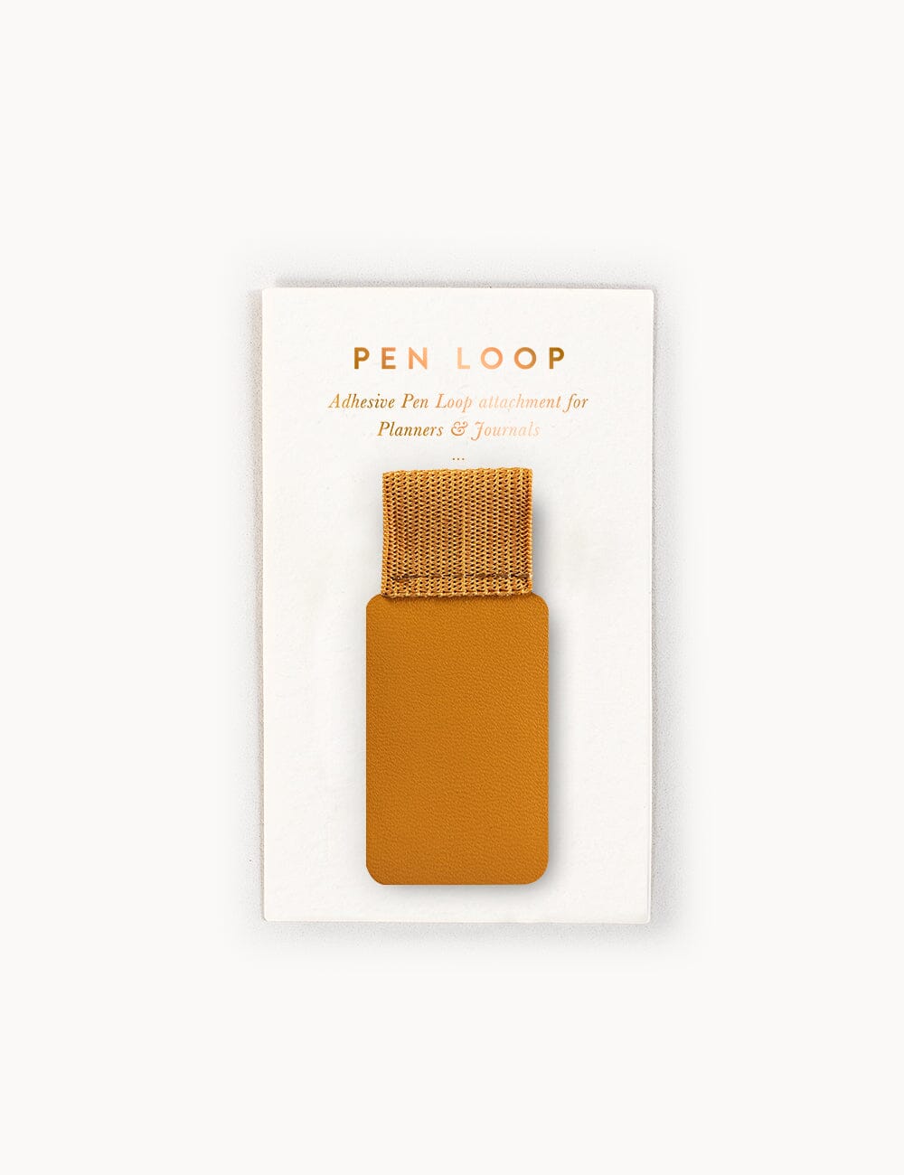 Adhesive Rectangle Pen Loop - Mustard