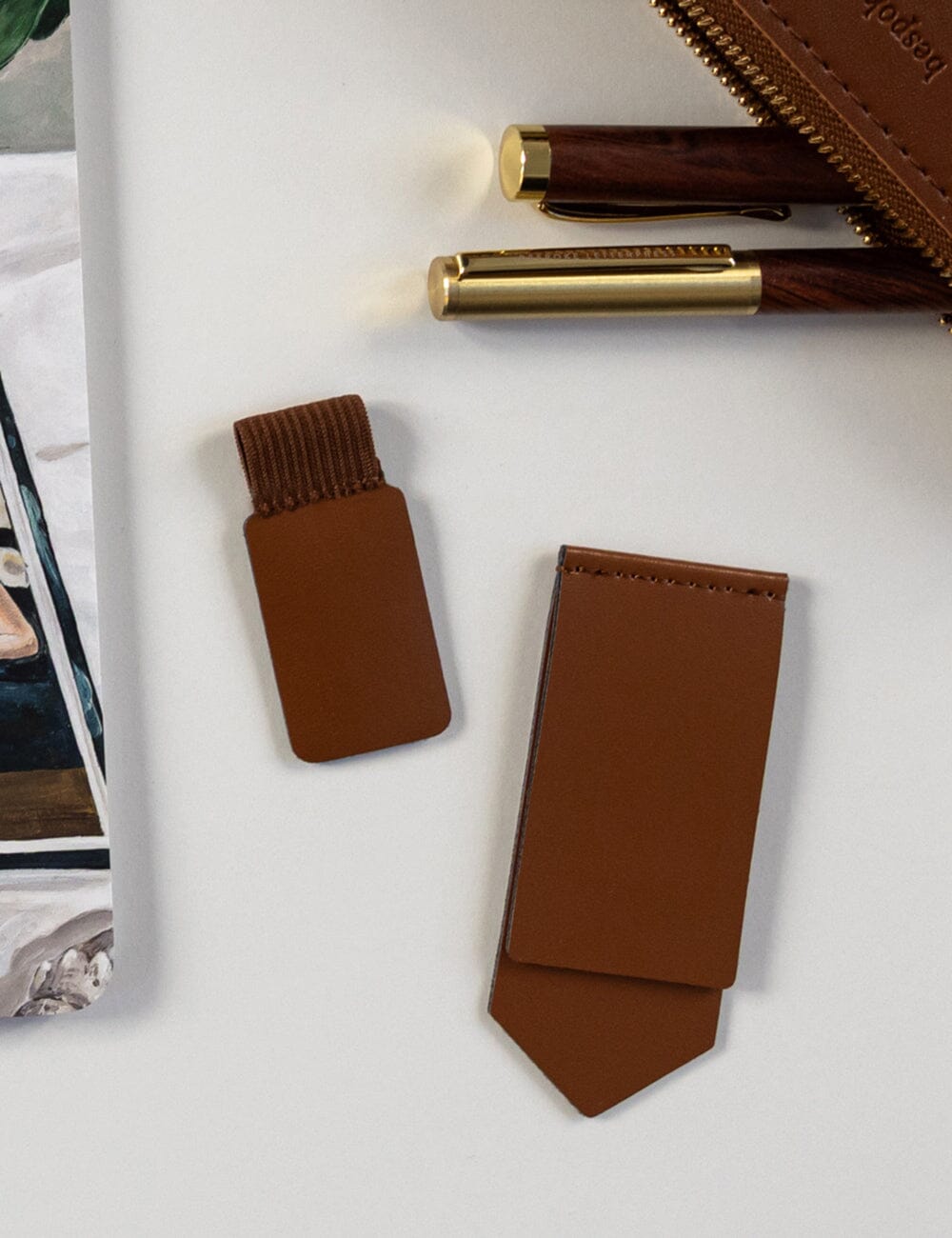 Adhesive Rectangle Pen Loop - Espresso