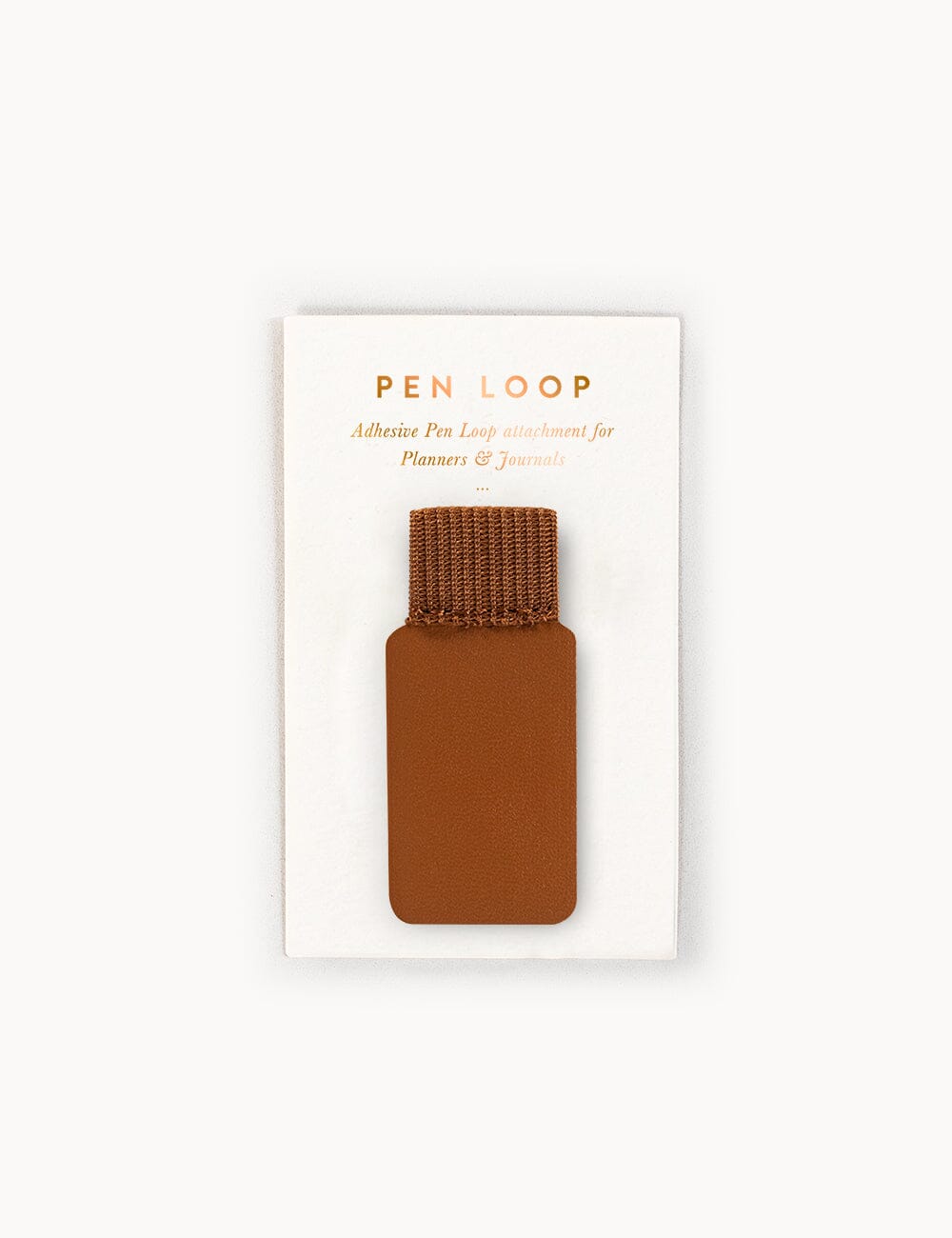 Adhesive Rectangle Pen Loop - Espresso