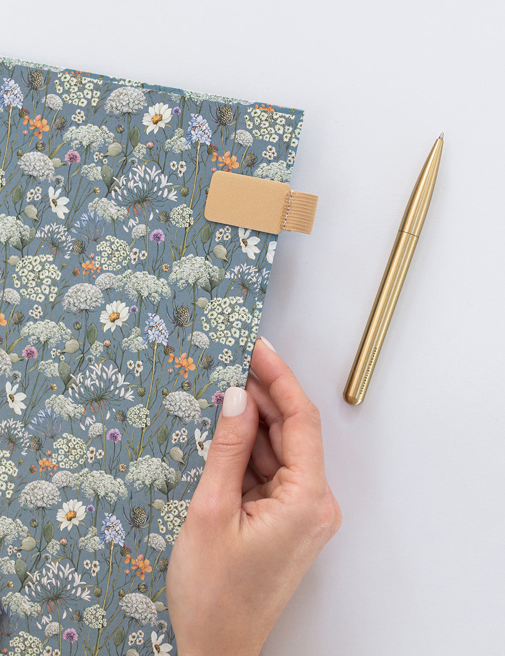 Adhesive Rectangle Pen Loop - Gold