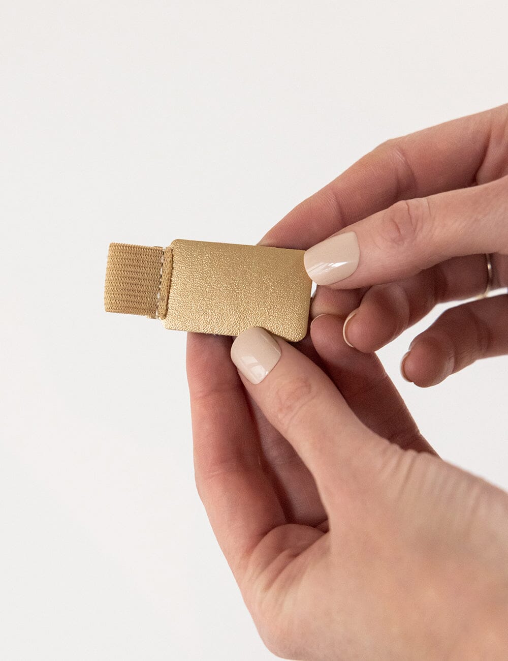 Adhesive Rectangle Pen Loop - Gold pen loop Bespoke Letterpress 