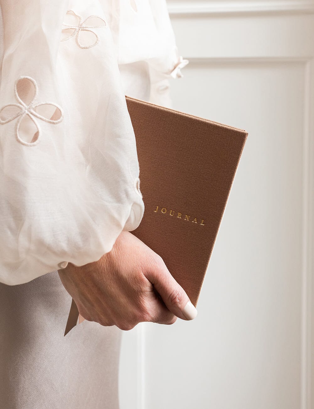 Linen Bound Pocket Journal - Mocha (Lined)