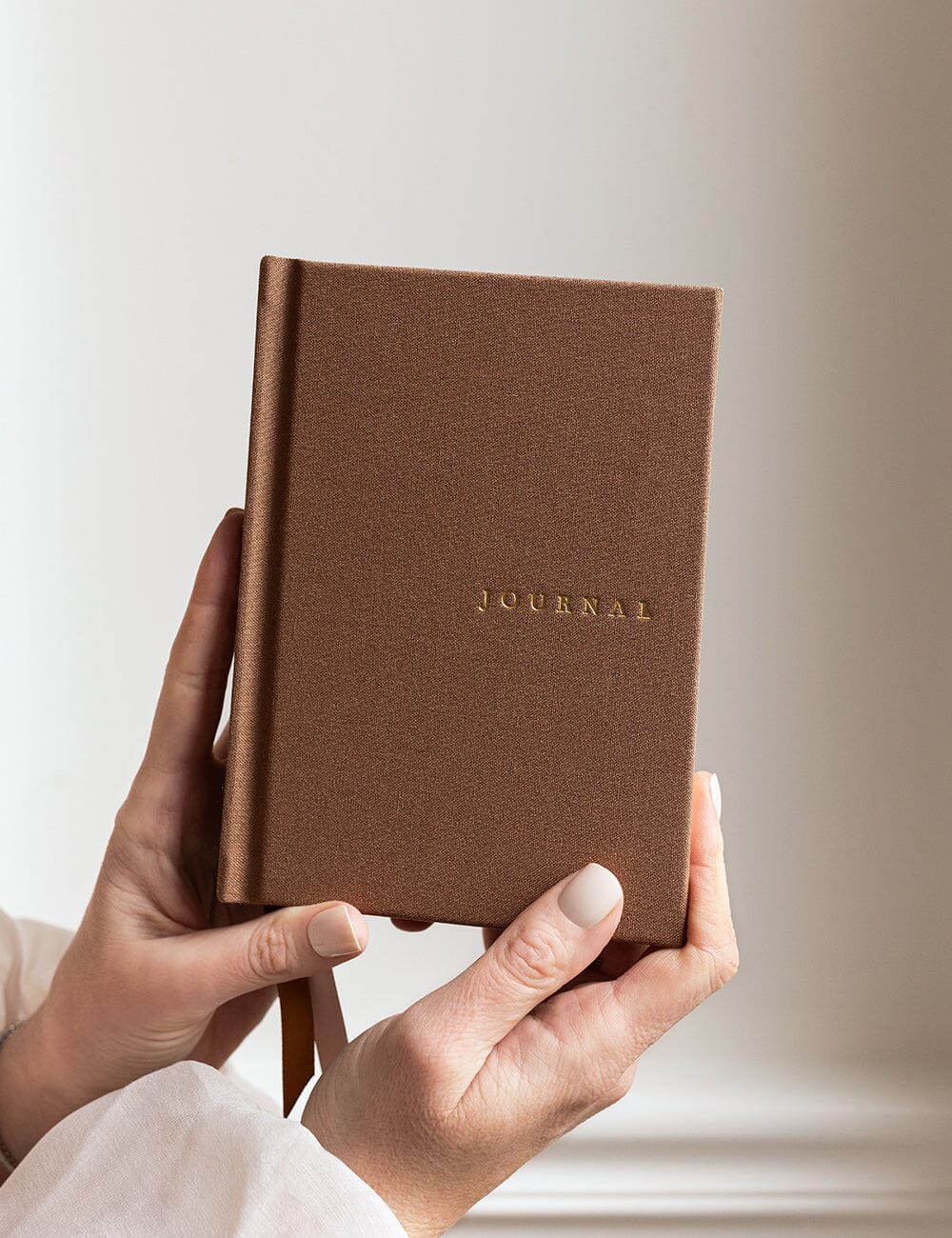 Linen Bound Pocket Journal - Mocha (Lined) Journals Bespoke Letterpress 