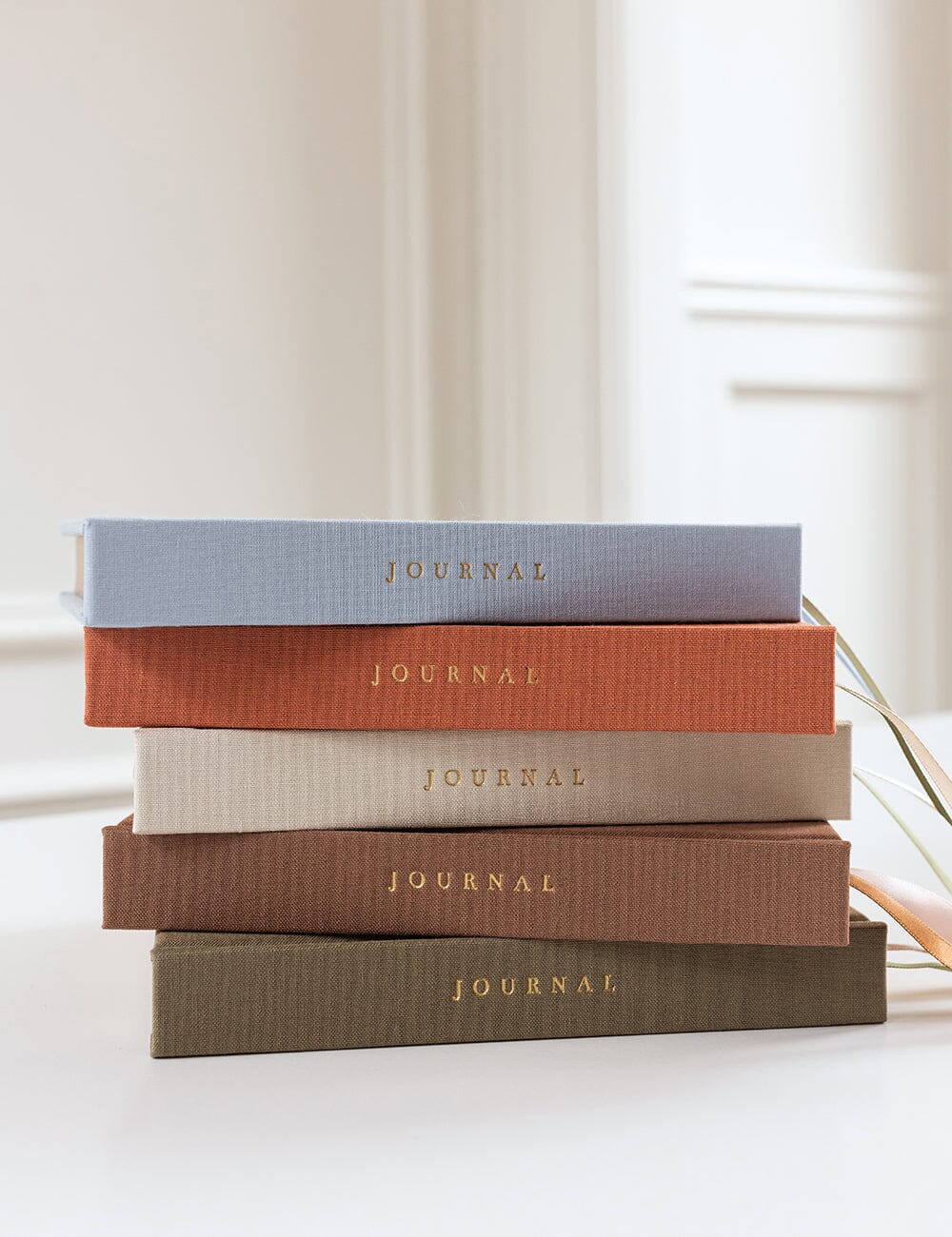 Linen Bound Pocket Journal - Mocha (Lined)