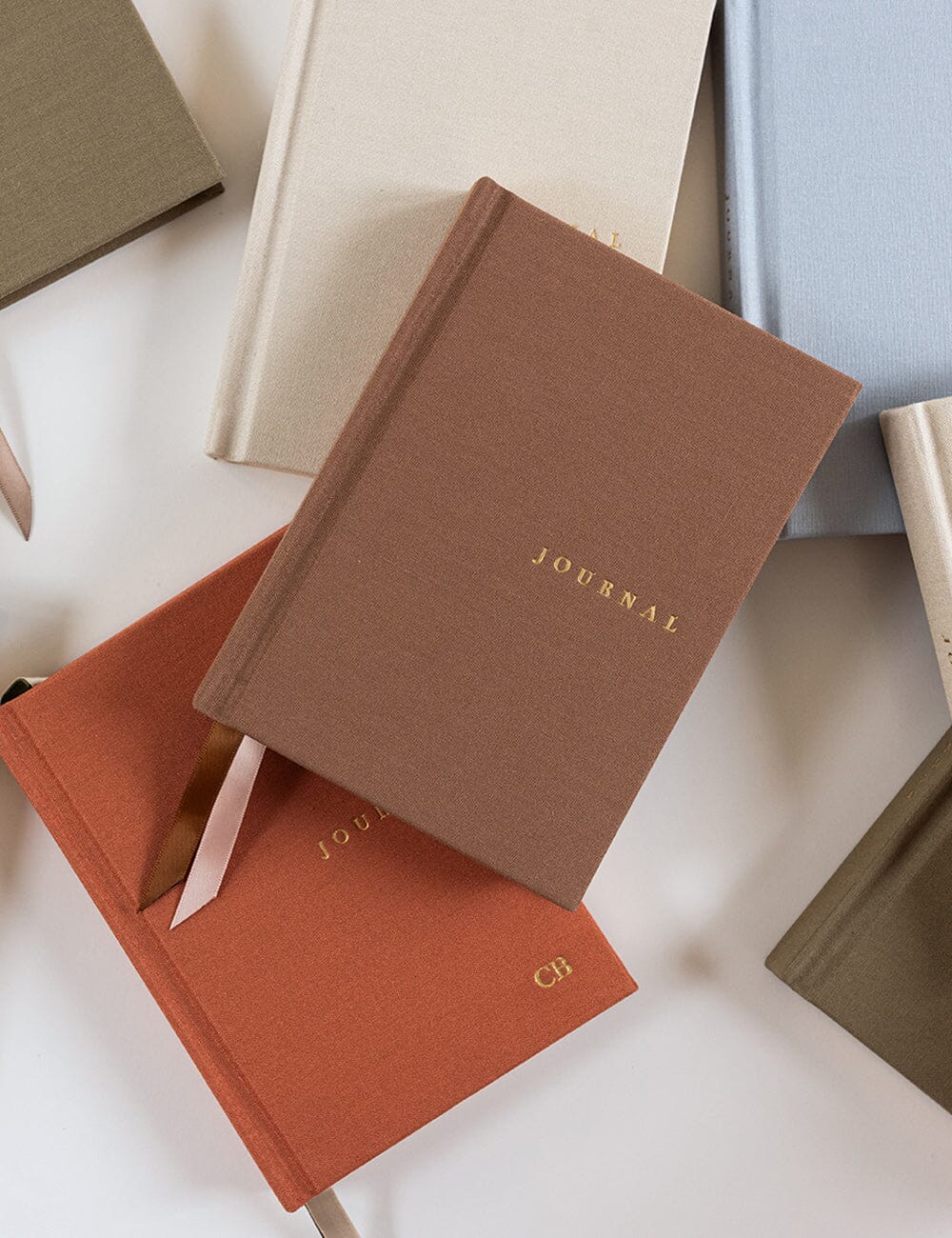 Linen Bound Pocket Journal - Mocha (Lined)