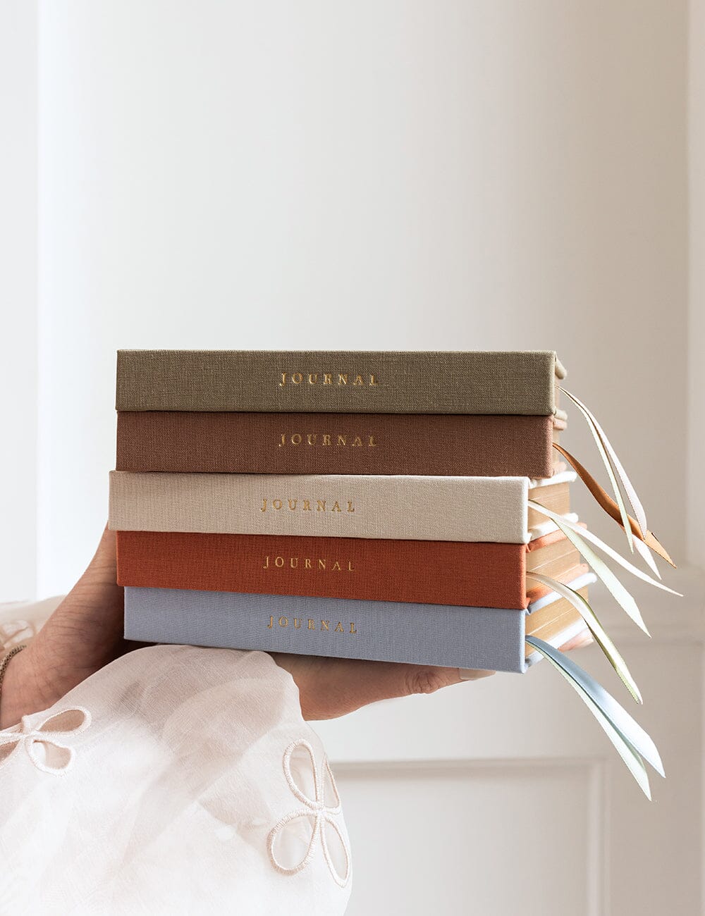 Linen Bound Pocket Journal - Mocha (Lined)