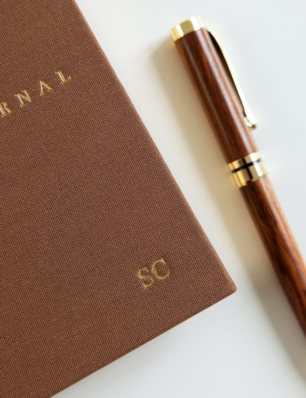 Linen Bound Pocket Journal - Mocha (Lined)