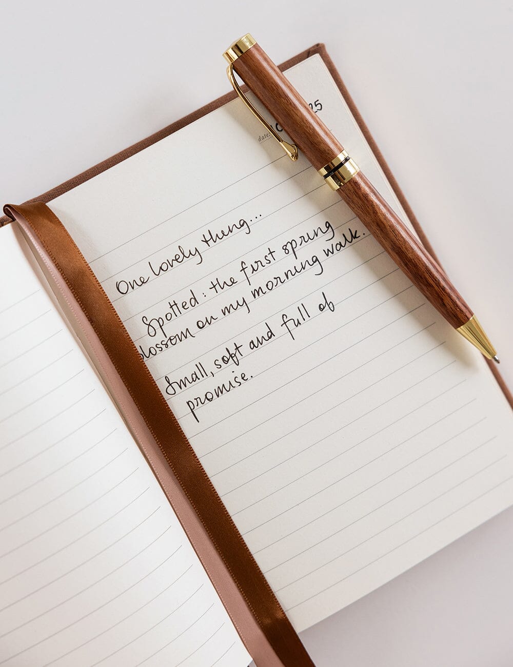 Linen Bound Pocket Journal - Mocha (Lined)