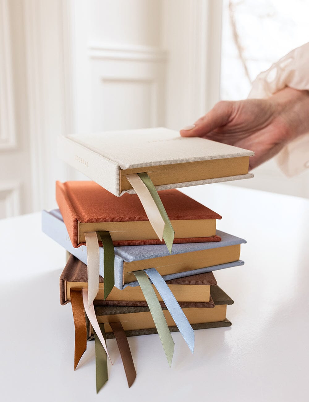 Gift Set - Linen Pocket Journal - Desert Sand