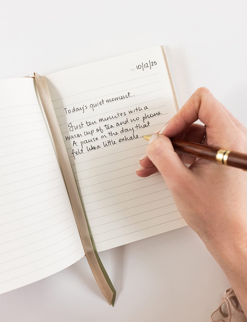 Linen Bound Pocket Journal - Desert Sand (Lined)