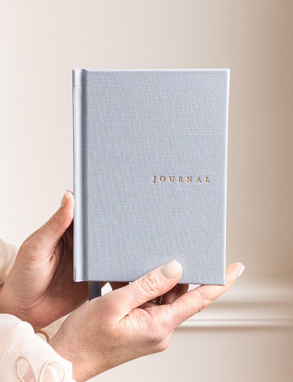 Linen Bound Pocket Journal - Luna Blue (Bullet)