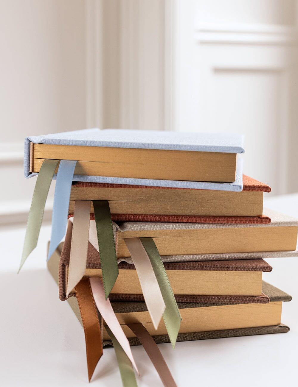 Linen Bound Pocket Journal - Luna Blue (Bullet)